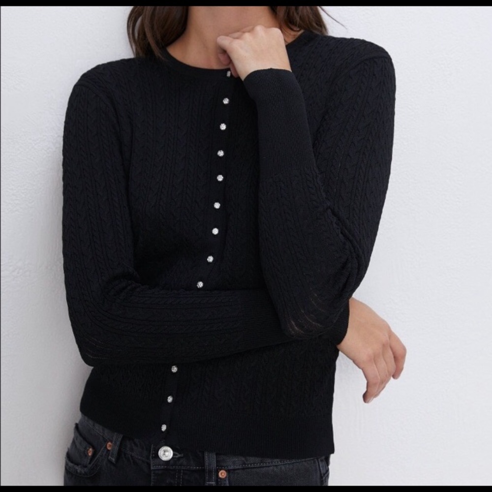 Zara jewel button cardidan